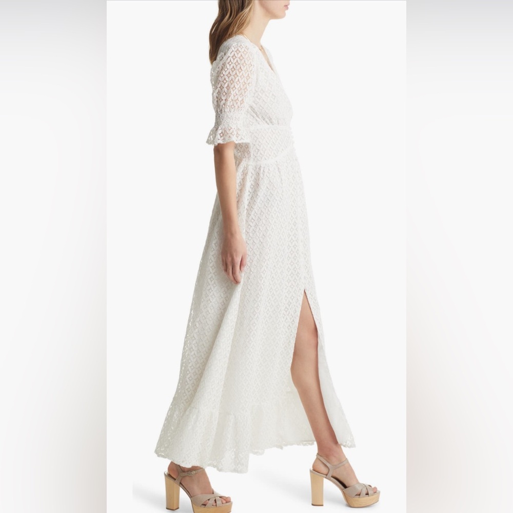 VICI Collection Lace Puff Sleeve Long Dress - Picture 4 of 10
